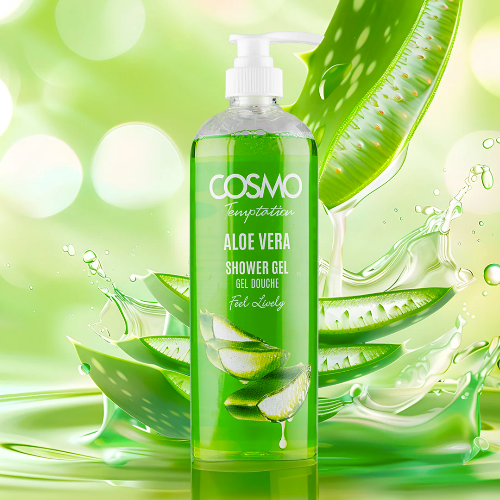 Temptation Aloe Vera Shower Gel by Cosmo 1000ml