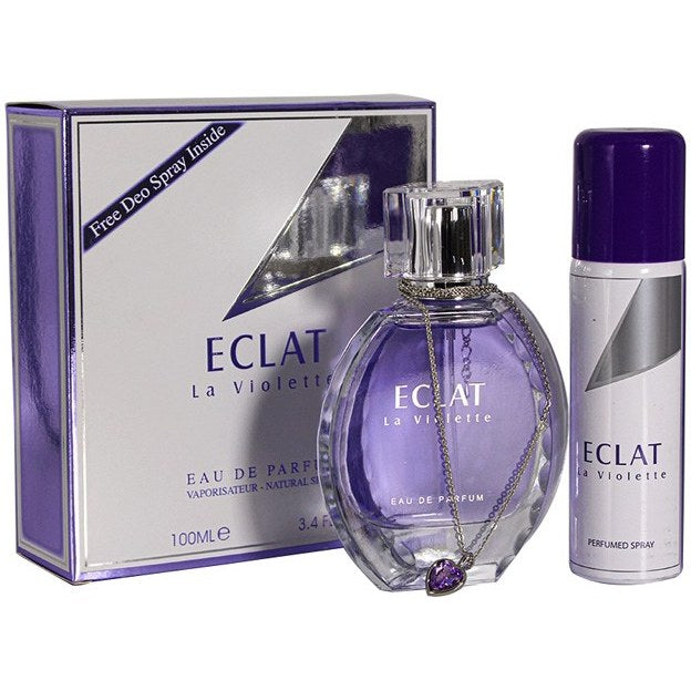 Fragrance World Eclat La Violette perfumed water for women with Deo 100ml