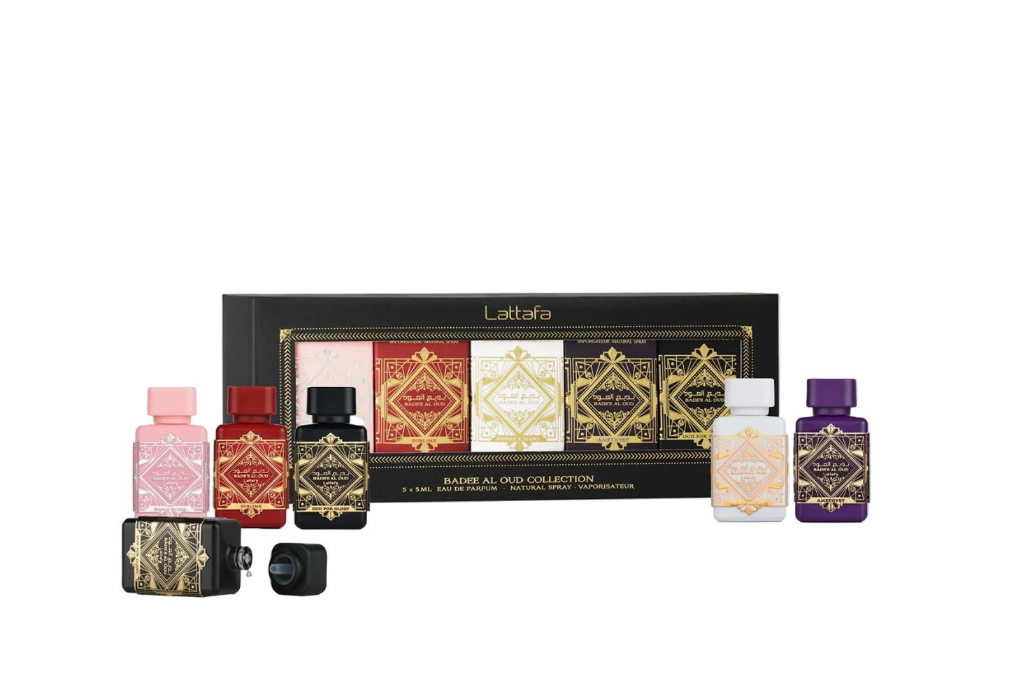 Badee Al Oud Collection by Lattafa EDP 5x5ml Gift Set