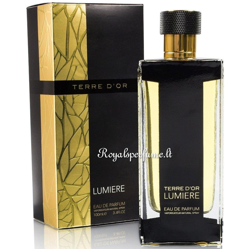 FW Terre D'OR Lumiere perfumed water unisex 100ml - Royalsperfume World Fragrance Perfume