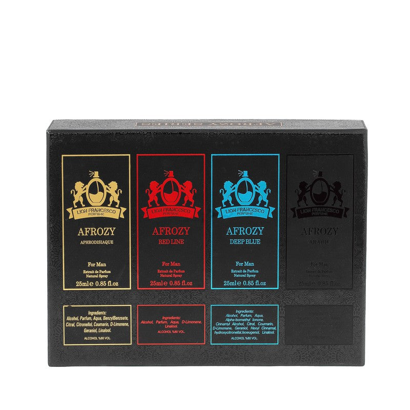 LF Afrozy men's perfume set 4x25ml - Royalsperfume Lion Francesco Perfume