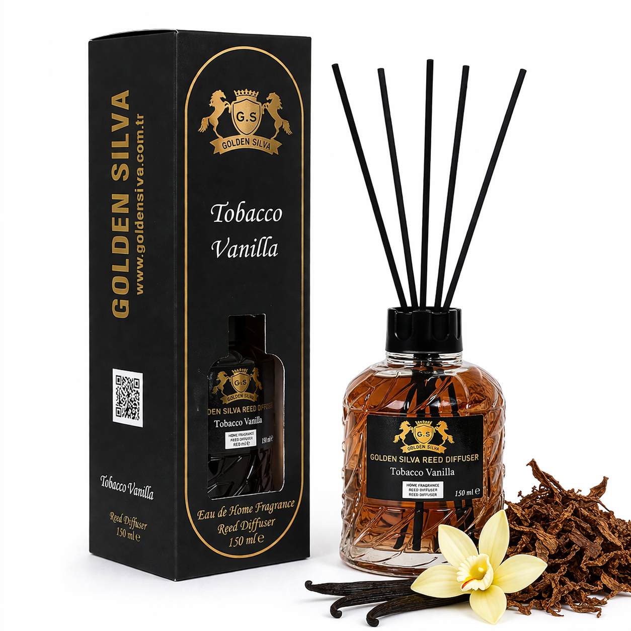 Tobacco Vanilla home fragrance by GOLDEN SILVA 150ml
